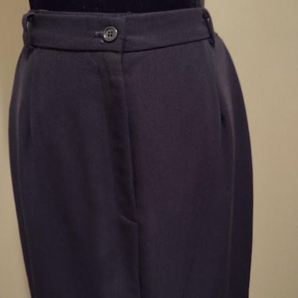 J.G. Hook, 2pc Skirt Suit, Navy Blue, Size-12, Dry Cleaned - Picture 5 of 9